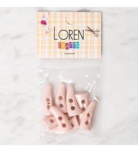 Crafts 8 Li Pembe Çoban Düğme - 138