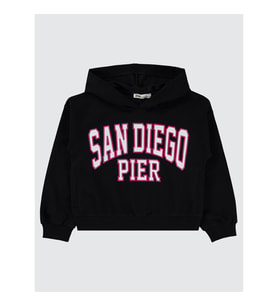 Civil Girls Kız Çocuk Sweatshirt 6-9 Yaş Siyah (Siyah)