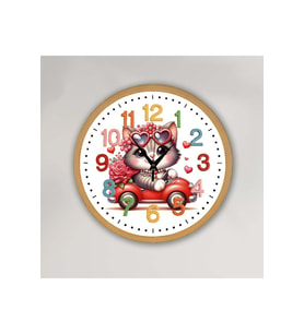 bilge Tasarım Çocuk odası Duvar Saati 30 x 30 CM (Karışık)
