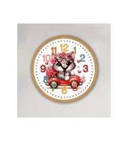 bilge Tasarım Çocuk odası Duvar Saati 30 x 30 CM (Karışık)