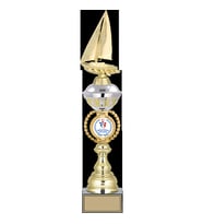 ODAK KUPA - Figürlü Kupalar - Yelken Figürlü Kupalar FG-066 B - 49 cm