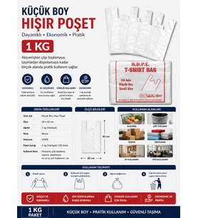 Küçük Boy Hışır Poşet 1 kg
