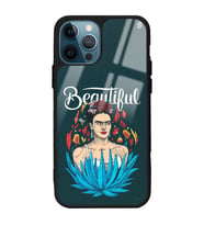 iPhone 13 Pro Beautiful Frida Kahlo Tasarımlı Glossy Telefon Kılıfı