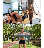 Ev Fitness Seti Kardiyo ve Kas Geliştirme Egzersiz Seti
