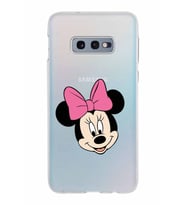 Samsung Galaxy S10E Kapak Minnie Mouse Tasarımlı Şeffaf Silikon Kılıf