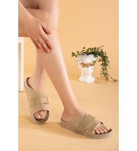 Kadın Comfort Esnek Ayarlanabilir Pırlanta Cırt Şık Anatomik Outdoor Rahat Günlük Sandalet Terlik