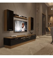 Decoraktiv Trendstyle 5220D Mdf Tv Ünitesi Tv Sehpası - Pera Siyah (Pera - Siyah)