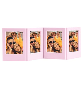 Instax Mini Film Uyumlu Pembe 4'lü Mıknatıslı Fotoğraf Çerçeve Seti