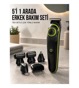 Mey İthalat® Erkek Kişisel Bakım Seti Çok Amaçlı Sakal Vücut Burun Kulak Tıraş Makinesi