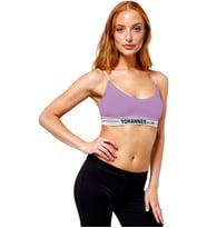 Yohannes Club, Kadın Pamuklu,  Bralet Sütyen, Renk Seçenekli, Tekli Paket (Lila)