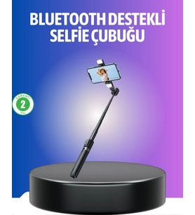 Bluetooth Selfie Çubuğu – Uzaktan Kumandalı