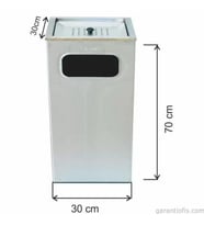 Garanti Metal 1350 Küllüklü Çöp Kovası (63 Litre)