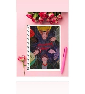 Stranger Things Defter 1 Adet Özel Tasarım A4 Boyutu Telli Çizgili Defter 21*29 Cm