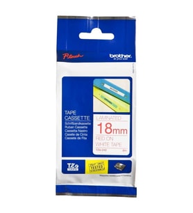 Tonersepeti Brother TZ-242 (18MM) Kırmızı Lamine Etiket