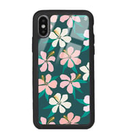 iPhone Xs Max Leaf Flovers Tasarımlı Glossy Telefon Kılıfı