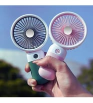 Lexroo Mini Fan Masaüstü Taşınabilir Telefon Stantlı Vantilatör 2 Özellik Bir Arada Taşınabilir