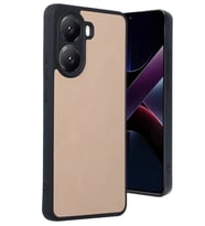 Poco X7 Pro Kılıf Aras Deri Kapak - Pudra