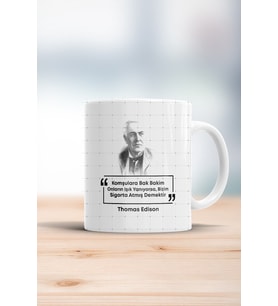 Thomas Edison Esprili Kupa Bardak