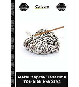 Özel Üretim Dekoratif Ev Aksesuarı Tütsü Tutucu Metal Yaprak Tasarımlı Tütsülük