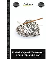 Özel Üretim Dekoratif Ev Aksesuarı Tütsü Tutucu Metal Yaprak Tasarımlı Tütsülük