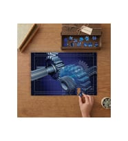 Mühendislik - Makine Tasarımı 240 parça Ahşap Puzzle Ahşap Kutuda MP04019