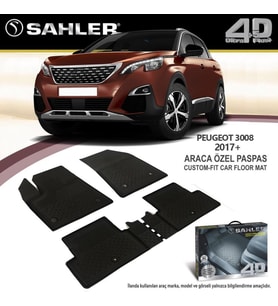 Peugeot 3008 Havuzlu Paspas 4,5D Sahler 2016 Sonrası