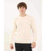 Kemik Erkek Slim Fit Düz Klasik O Yaka Triko