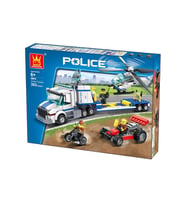 Wange LEGO Polis Helikopteri Taşıma Ekibi 393 parça 52014