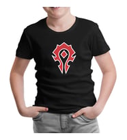 World Warcraft - Logo Siyah Çocuk Tshirt