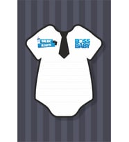 Patron Bebek Boss Baby Temalı Doğum Günü Dilek Kartı 20'li