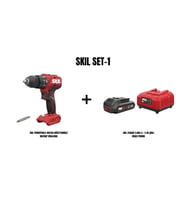 SKIL Set-1 (SKIL POWERTOOLS 3021CA AKÜLÜ DARBELİ MATKAP VİDALAMA+2,0Ah Li + 2.4A ŞARJ CİHAZI PROMO)