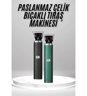 Tıraş Makinesi Profesyonel Paslanmaz Çelik T-bıçak Saç Sakal Ense Vücut