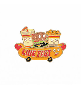 Fast Food Broş Hamburger Patates Hot Dog Rozet Pin