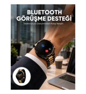 Mey İthalat® Amoled Ekran Akıllı Saat Uyku Nabız Adım Ölçer Su Geçirmez Yeni Nesil