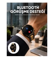 Mey İthalat® Amoled Ekran Akıllı Saat Uyku Nabız Adım Ölçer Su Geçirmez Yeni Nesil