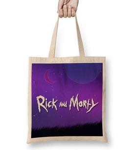 Rick And Morty 012 Bez Çanta Uzun Saplı