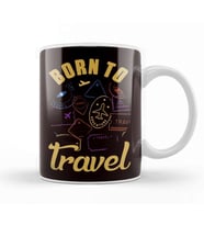 Born Travel Blogger Traveler Blogging Wanderlust Traveling Kupa Bardak Porselen