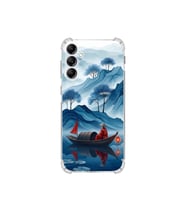 PrintiFy Samsung Galaxy A24 ile Uyumlu Simya Serisi Sonsuz Akış Tasarımlı Uv Baskılı Köşe Korumalı Antişok Kılıf