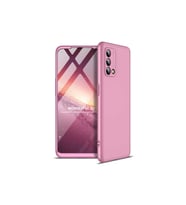 Oppo A74 4G Uyumlu Kılıf Zore Ays Kapak (Rose Gold Altın)