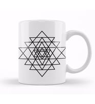 Sri Yantra 01 Kupa Bardak Porselen