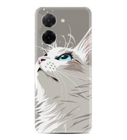 Xiaomi Redmi A5 4G Kılıf Boutique Baskılı Resimli Beyaz Kedi Pcode -061
