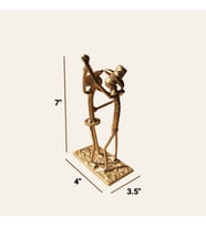Romantik Dans Eden Çift Metal Figür F006 El Yapımı Demirden Hikayeler