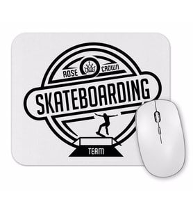 SK8 Team Branca Masculina E Feminina Mouse Pad