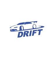 Drit Araba Sticker17x17 Cm Mavi