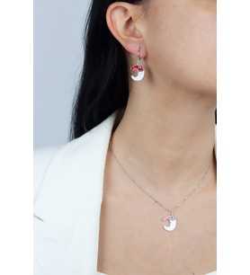 Yılbaşı Temalı Kolye Küpe Set