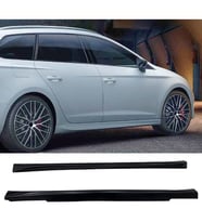 Skoda Superb HB Yan Marşpiyel Seti Plastik 2 Adet Mat Siyah 2015 2016 2017 2018 2019 karlık+ek+bodykit
