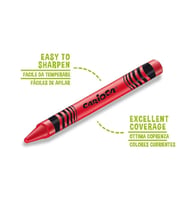 CARIOCA 42365 WAX CRAYONS YIKANABİLİR PASTEL/MUM BOYA KALEMİ 12 RENK