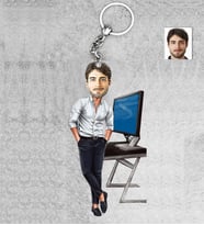 Kişiye Özel Erkek Ahşap Anahtarlık-35