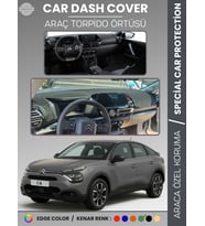 CITROEN C4 (2020-2025) Torpido Örtüsü Ön Göğüs Koruma Araca Özel Çatlamayı Önler Kaymaz Kolay Montaj