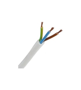 3x1.5 Ttr Topraklı Kablo Tam Bakır Kablo Beyaz 1 Metre Koç